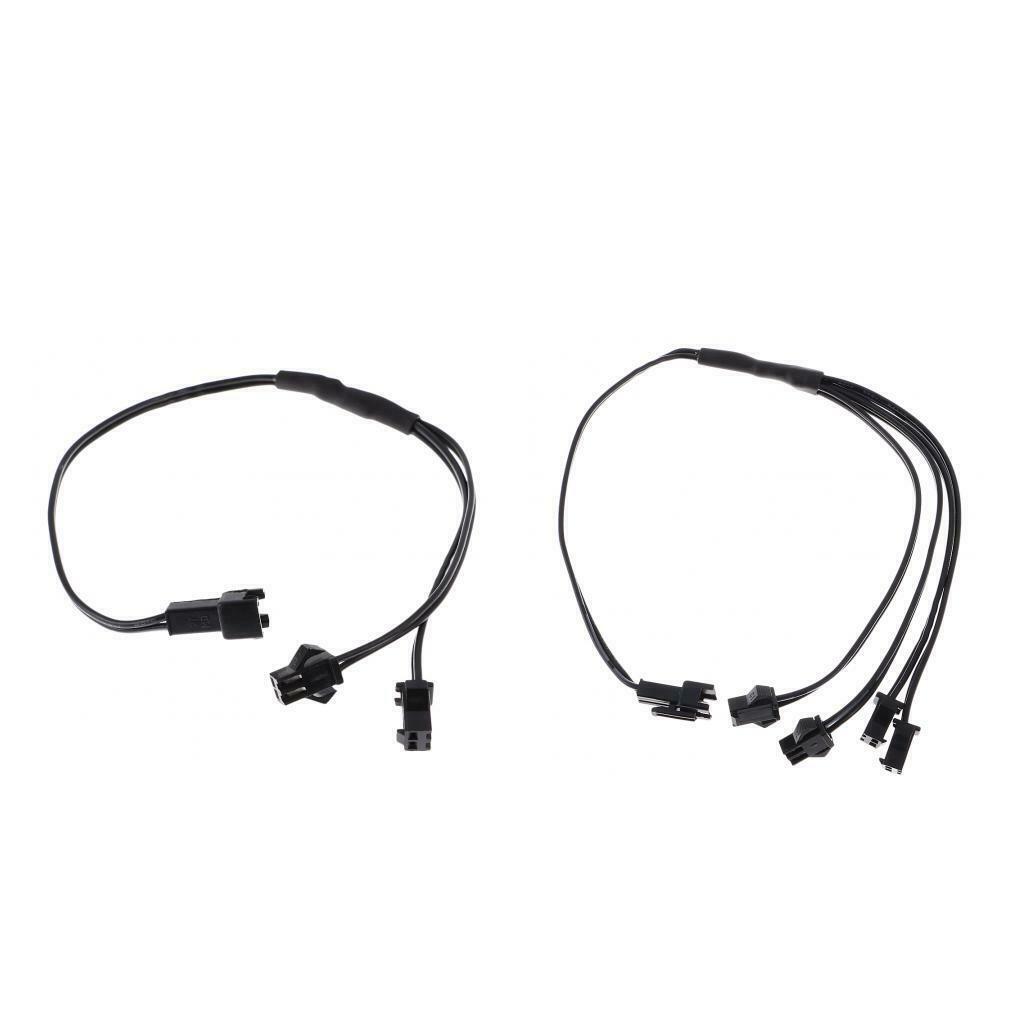 2 4 EL Wire Splitter For Glow EL Wire Rope Connector Car Interior Part Accs