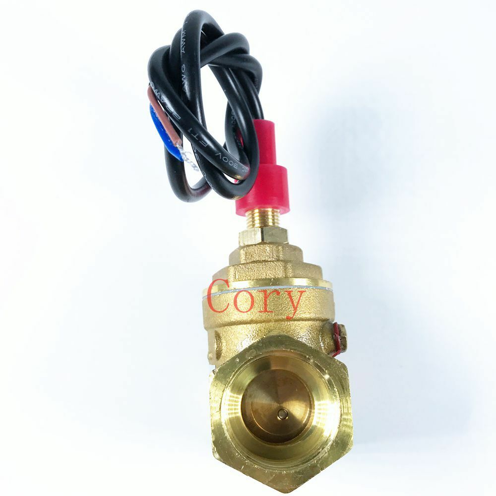 1PCS Water Flow Switch 70W 7-20L/MIN Adjustable Paddle Brass 3/4PT Female Port