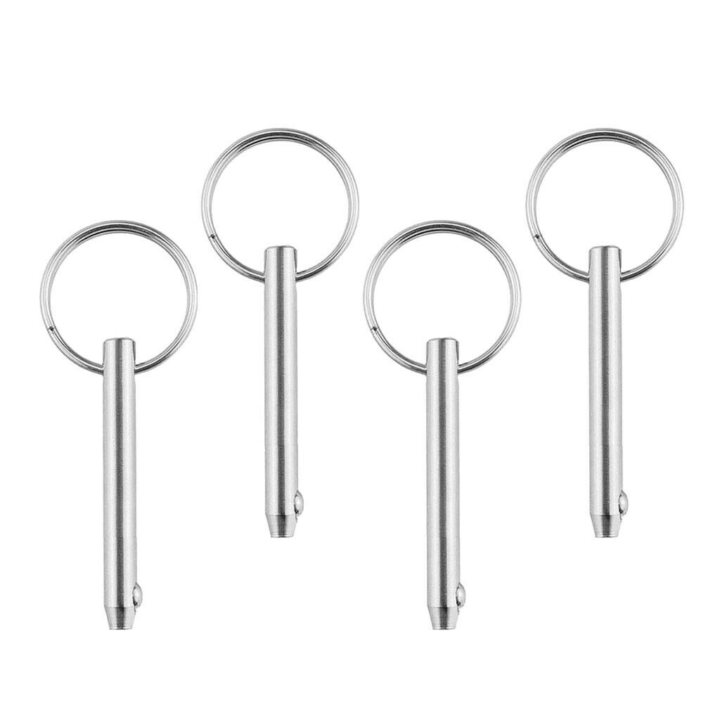 4pcs Spring Ring Deck Accessories, Quick Release Pin for Kayak Marine Boat