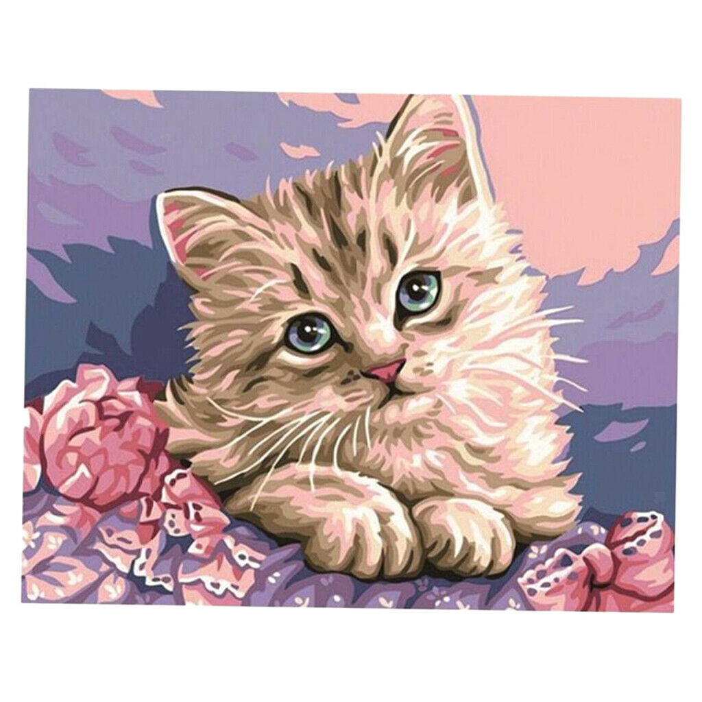 5D DIY Diamonds Embroidery Fantastic Pictures for Home Wall Decor Cat