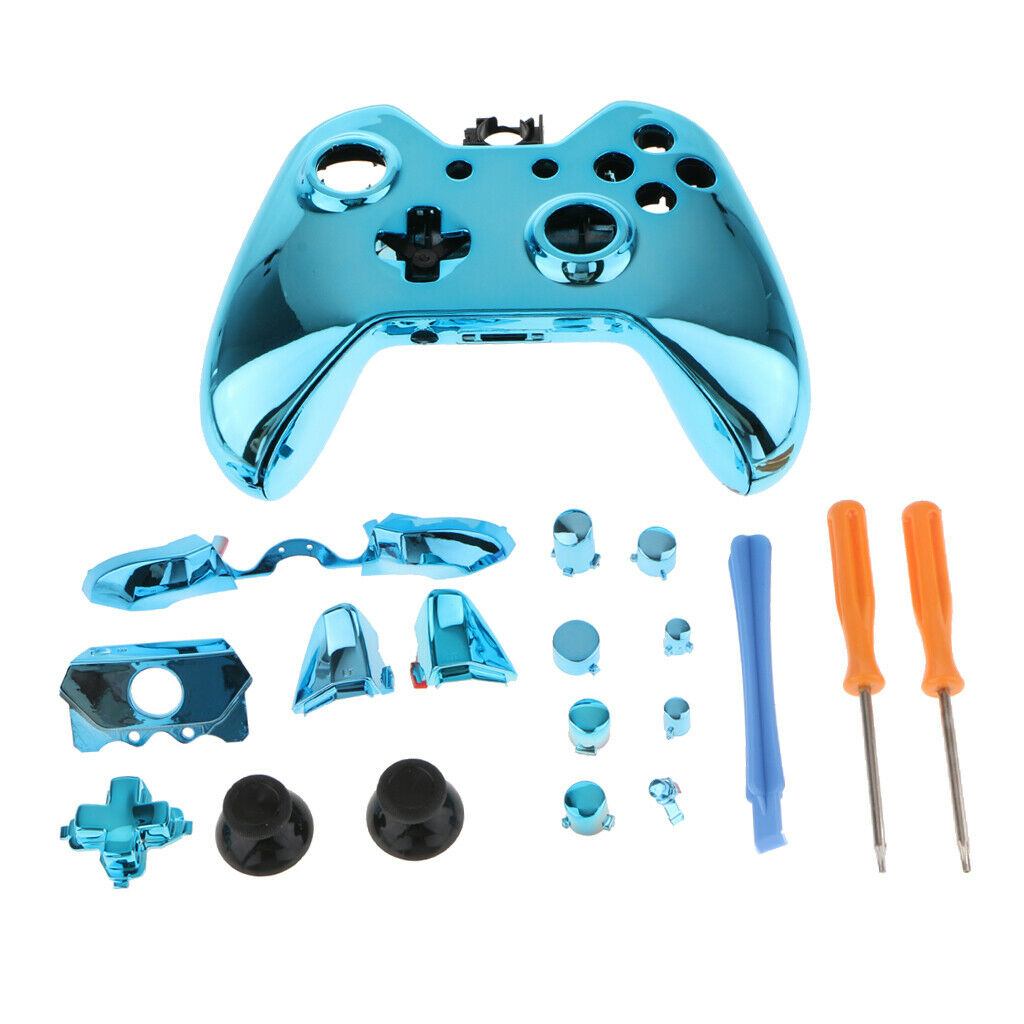 Full Shell Kit Replacement Case Blue & Screwdriver for Microsoft   One