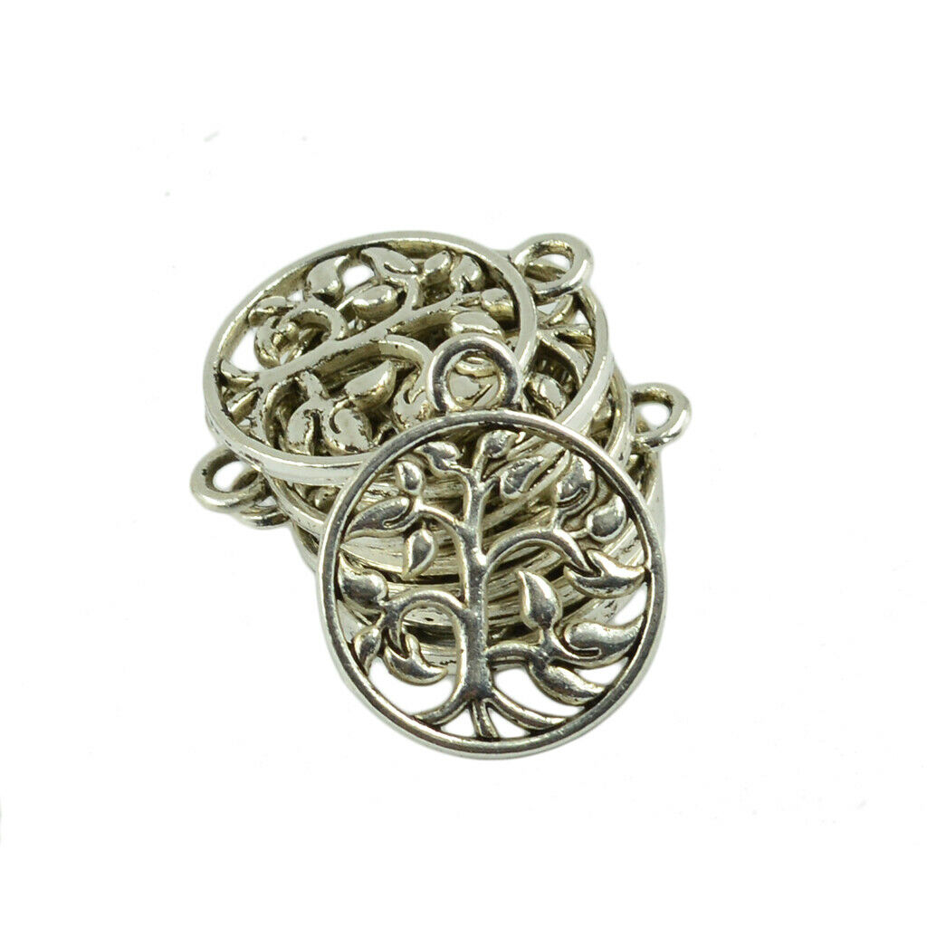50 Pcs Alloy Tree of Life Charms Pendents For Jewelry Making Bracelet DIY
