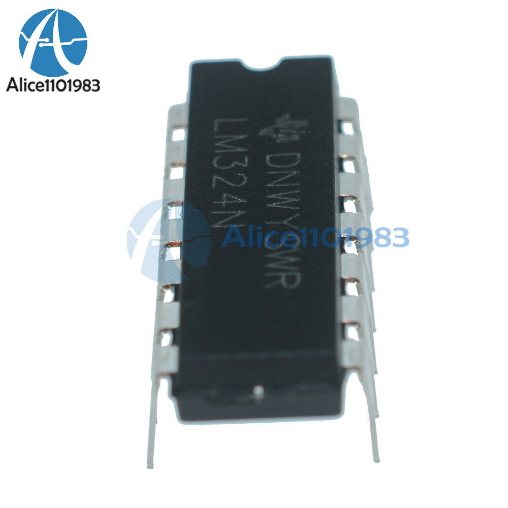 100Pcs LM324N LM324 324 Low Power Quad Op-Amp IC TOP