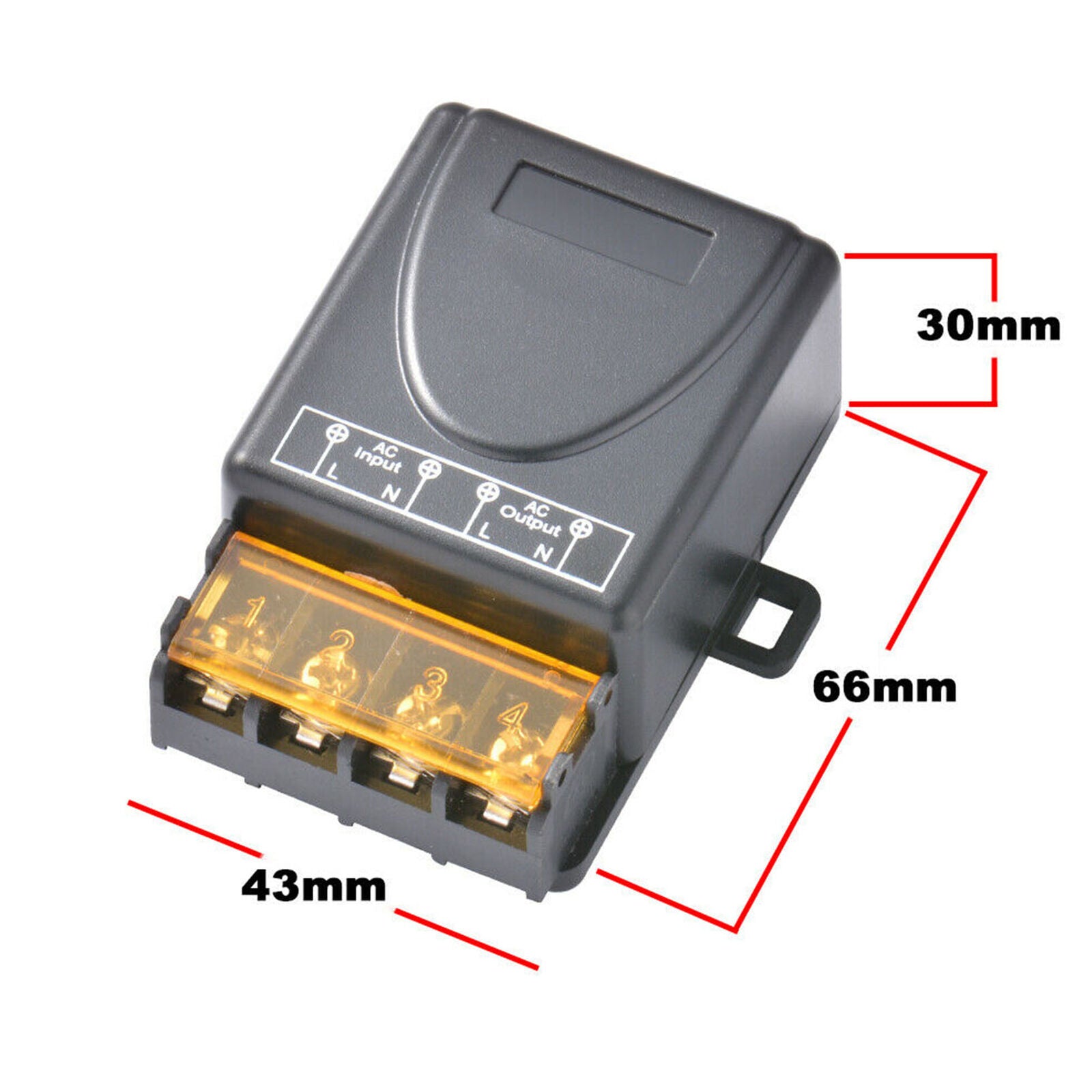 AC 110V-240V 30A RF Relay Wireless Remote Control Switch + 433MHz Remote