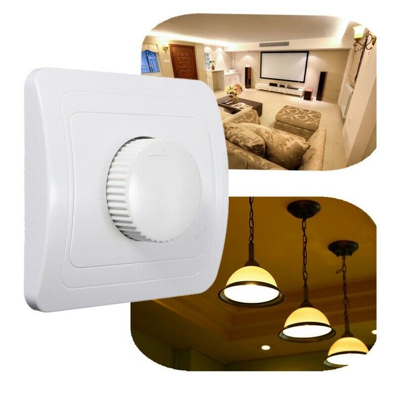 220V/250V Adjustable Controller Dimmer Switch For Dimmable Light Bulb Lamp WhiJ4