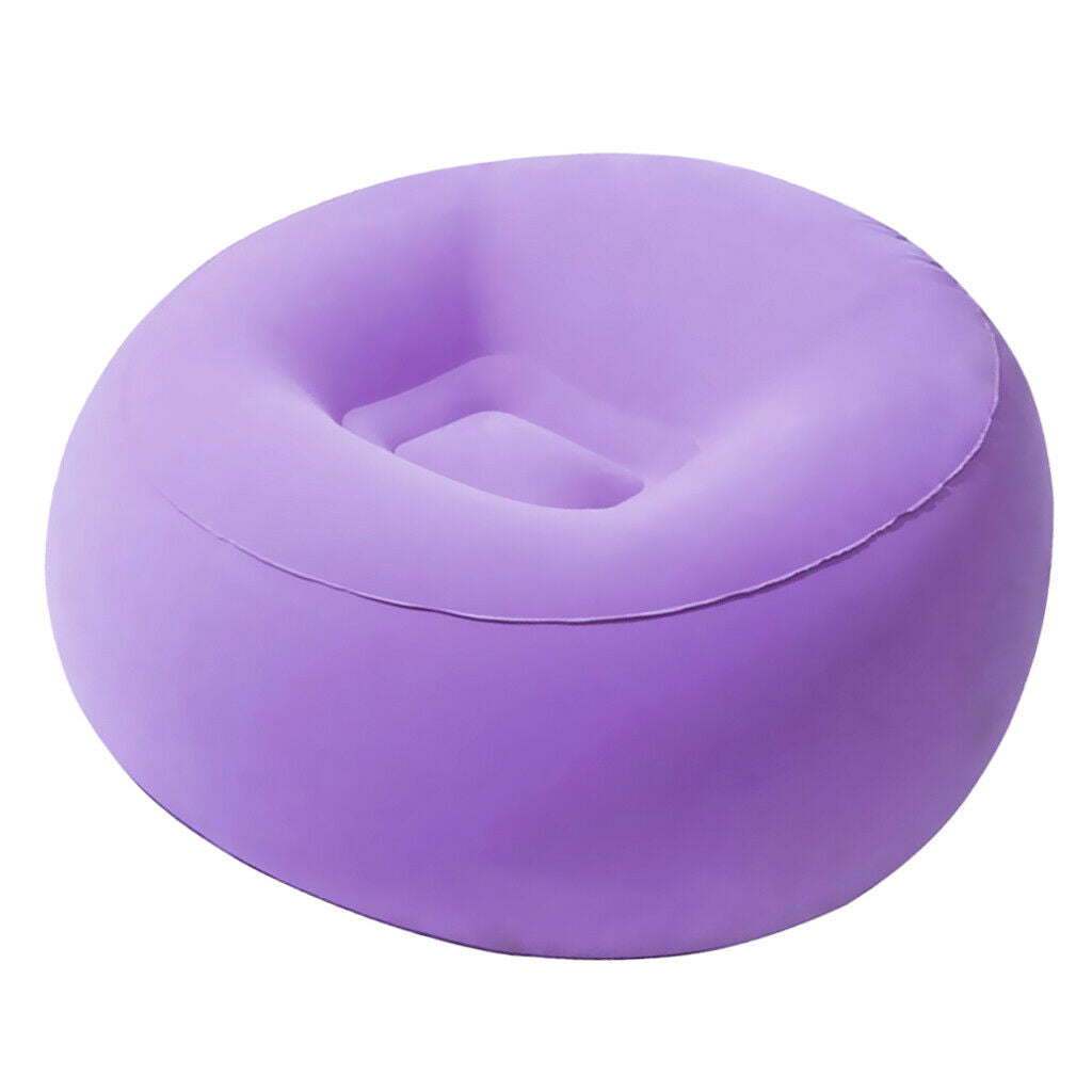 Inflating Beach Camping Lounger Sofa Back Pillow Cushion Chair Air Bed Couch