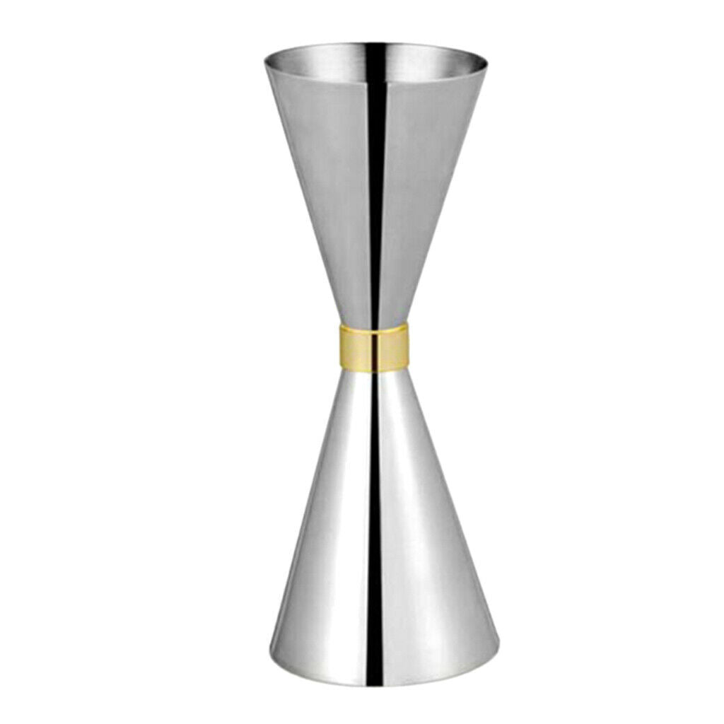 2 Pcs Stainless Steel Double Cocktail Jigger Bar Jigger 30&45ml and 45&60ml