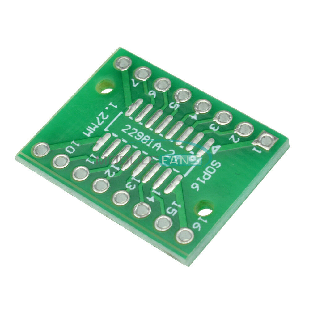 5PCS SSOP16 SOP16 TSSOP16 To DIP16 0.65/1.27mm IC Adapter PCB Board