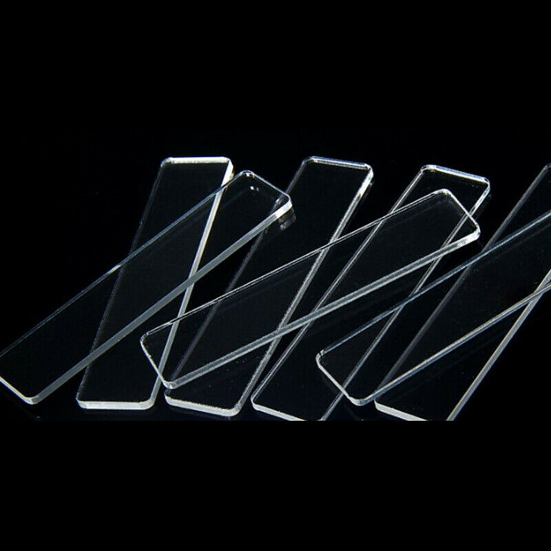 50pcs False Nail Display Show Stand Clear Rectangle Holder Strip Practice T Lt