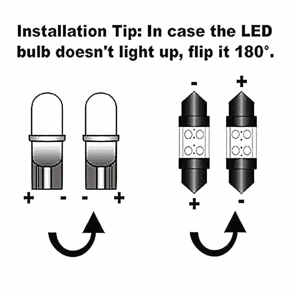 White 9PCs Interior LED Light Bulbs Package Fits for VXWX Jxttx MK4 1999-2004