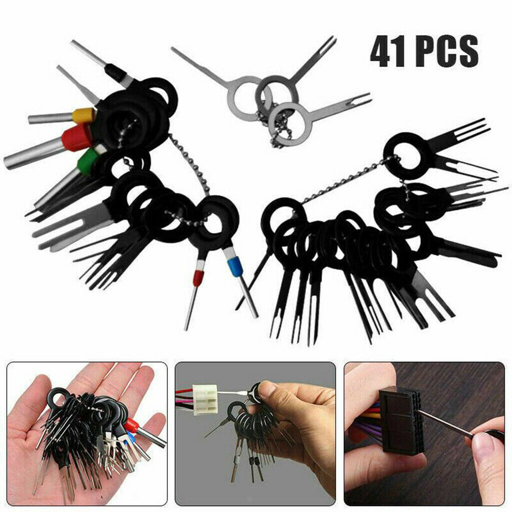 41x Terminal Removal Tool Kit for Car Wire Connector Terminal Pin Extractors