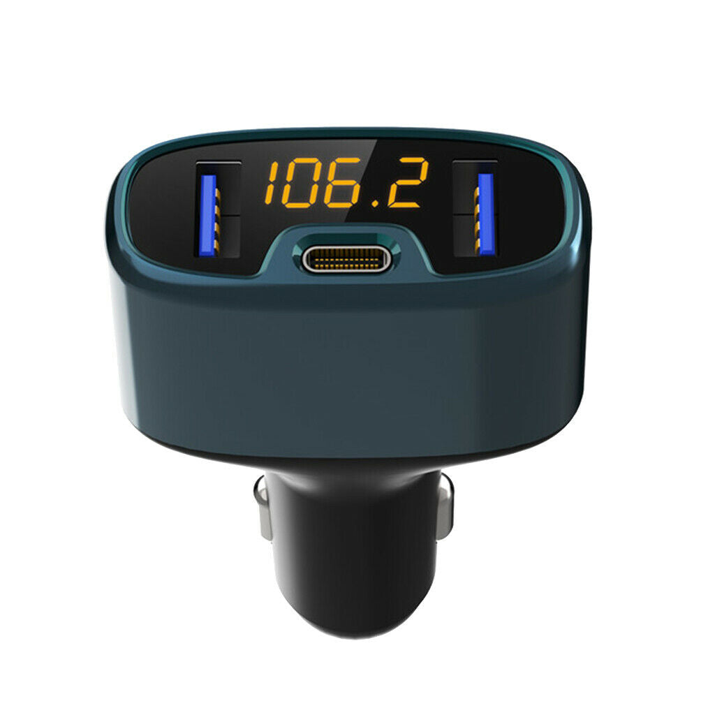 Auto Car Bluetooth 4.2 FM Transmitter Wireless Radio Player Phone Charger
