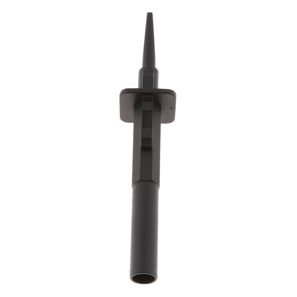 Fully Insulated Test Hook Testing Probe Clip for Oscilloscope/Multimeter, Black