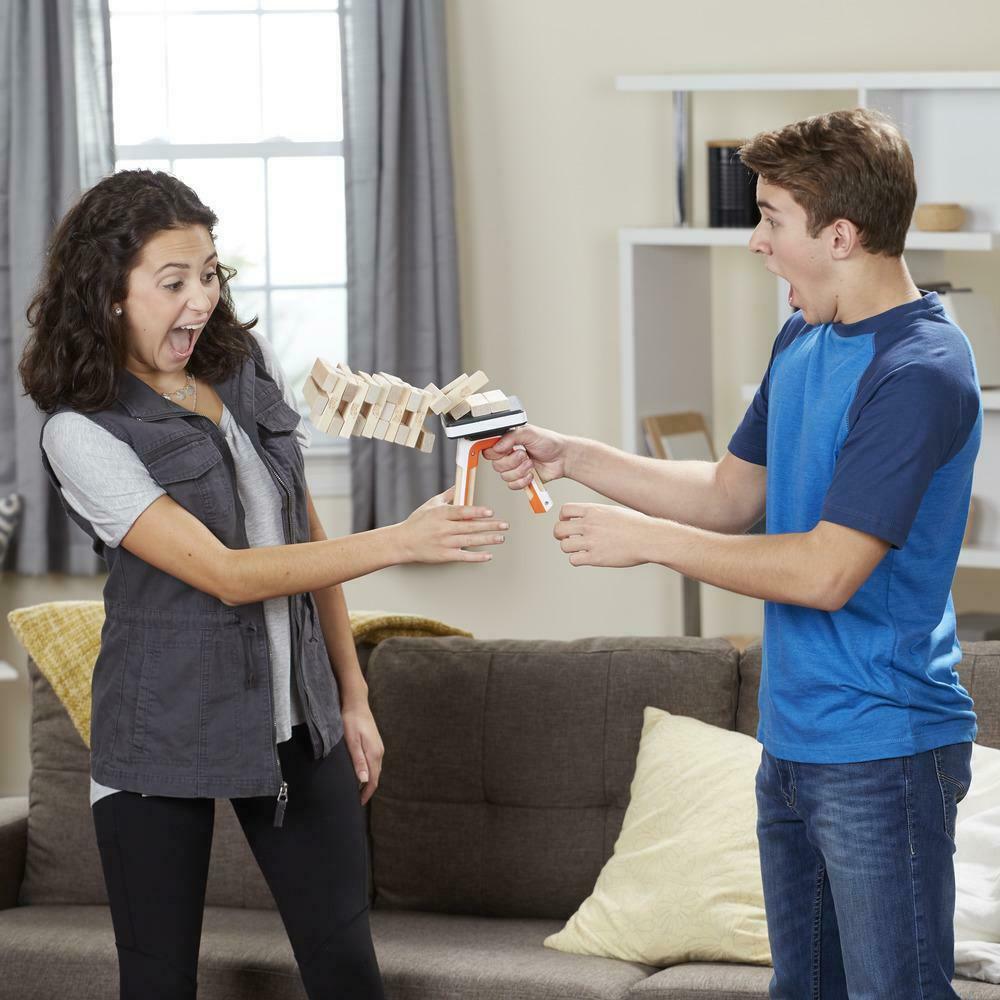 Hasbro Jenga Pass Challenge Party Game Stacking & Pass Family Fun Ages 8+