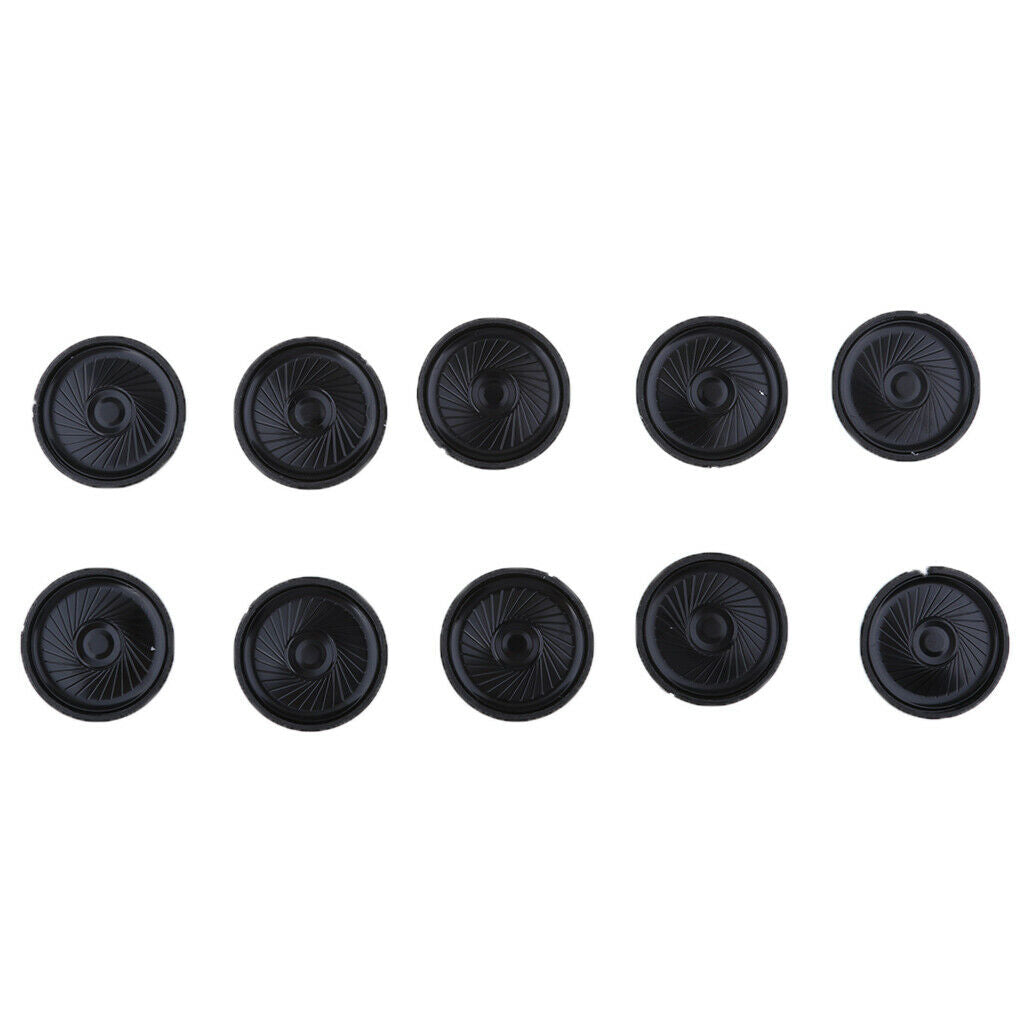 10pcs 40mm 0.5W Full Range Audio Round Speaker 8ohm Stereo Sound Replacement