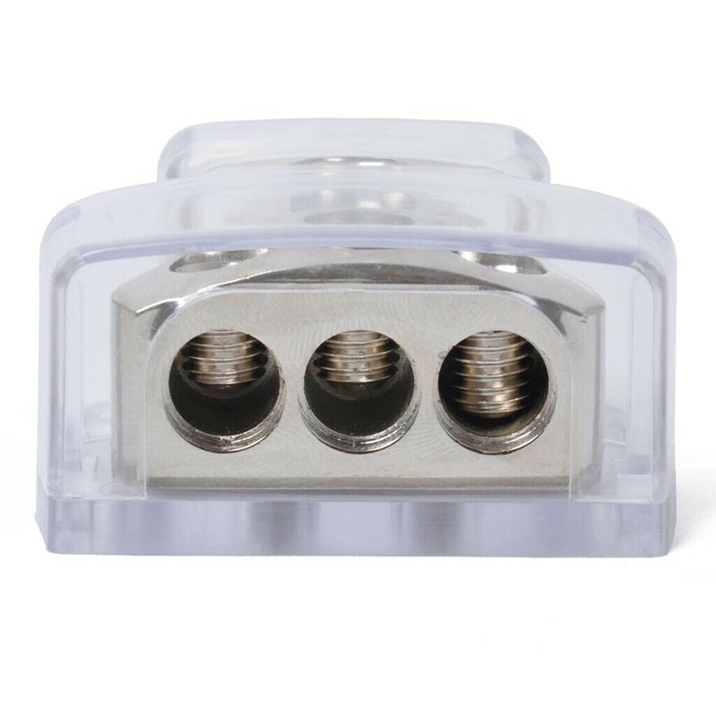 Car Stereo Power Ground Cable Splitter Distribution Block 1 In 3 Ways Out