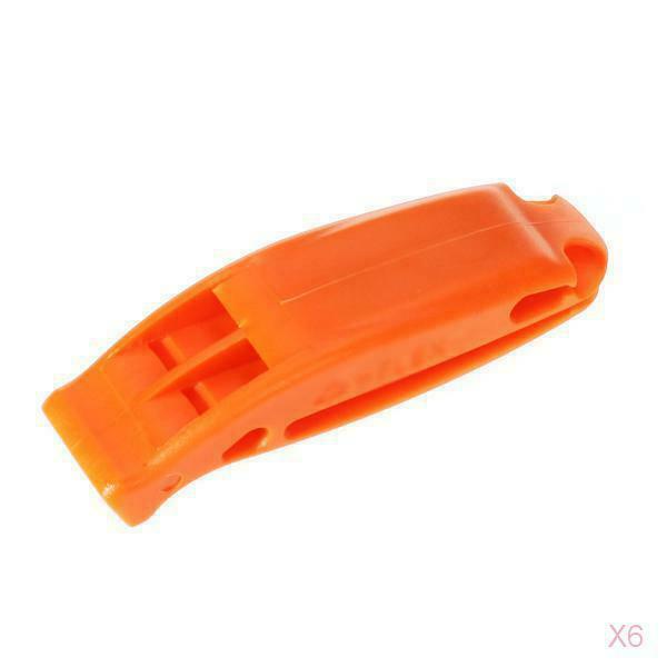 6 Outdoor  Emergency Survival SAFETY WHISTLE Marine