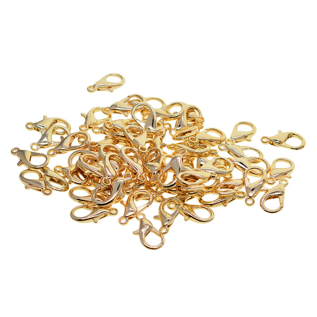 100Pcs Lobster Claw Clasp Keychain Connector for DIY Car Bracelet Jewelry
