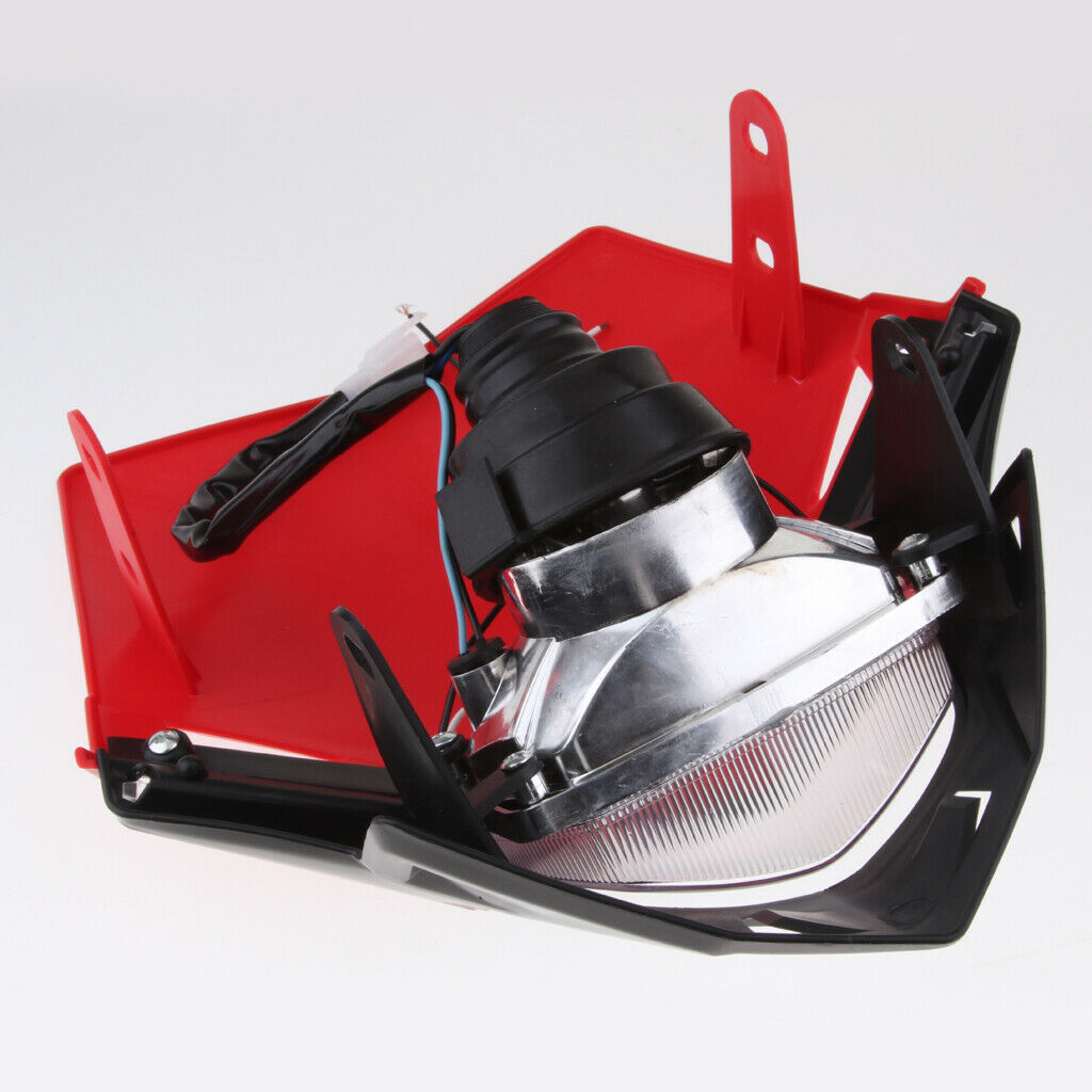Headlight Fairing MX Dirt Bike Cross-country Dual Sport Lamp For  Red