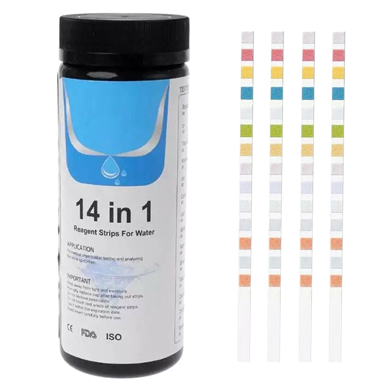 50Pcs Water Test Strips Kit Drinking Water Aquarium Tap Water Quality Test