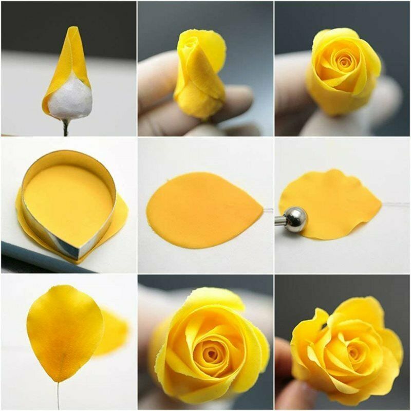 7PCS Flower Heart Shape Mold Mousse Ring Mold Stainless Steel Cake Cutter.l8
