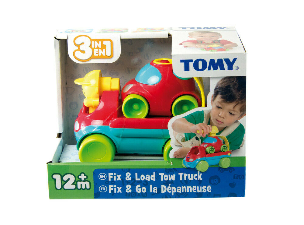 E72422 TOMY Fix & Learn Tow Truck 3-in-1 Car Infant Baby Toddler Children 12m+