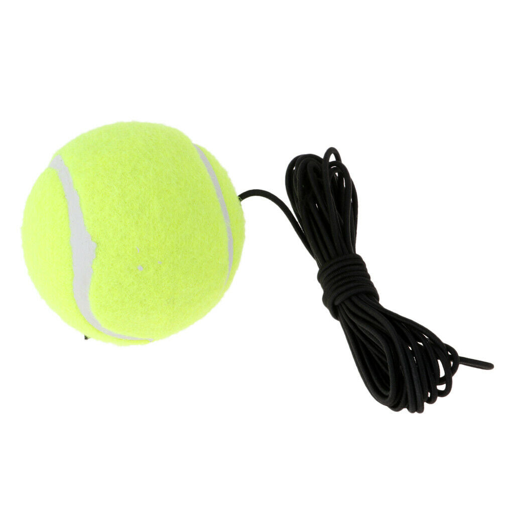 Single Tennis Training Aid Ball & Elastic String for Indoor/Outdoor Practice
