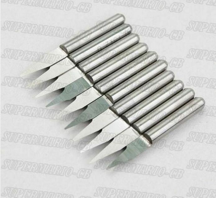 High Quality 15° 0.2mm 10PCS Carbide PCB Engraving Bits CNC Tool gb new