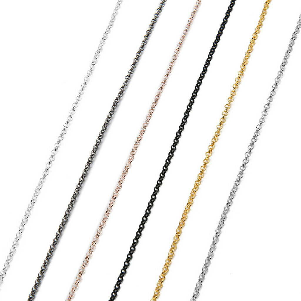 10yds Golden Metal Tail Chain Connectors Charms Anklet Jewelry Findings