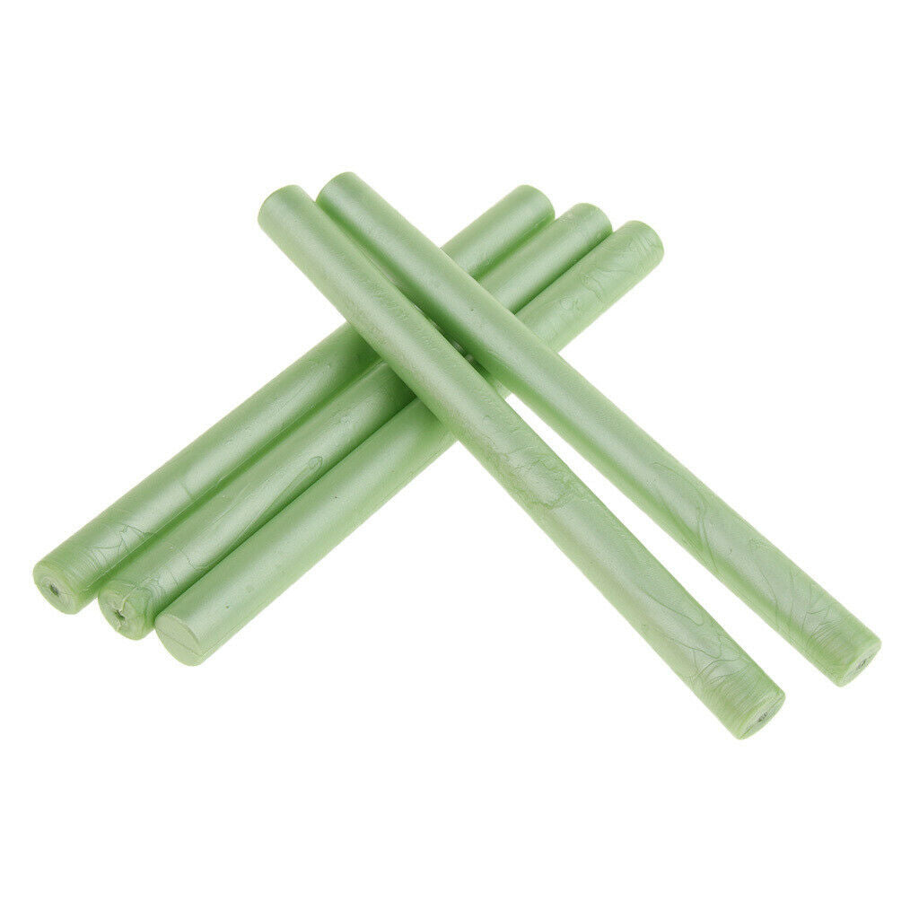 15Pcs Light Green Sealing Wax Sticks for Wax Seal Stamp, Great for Cards