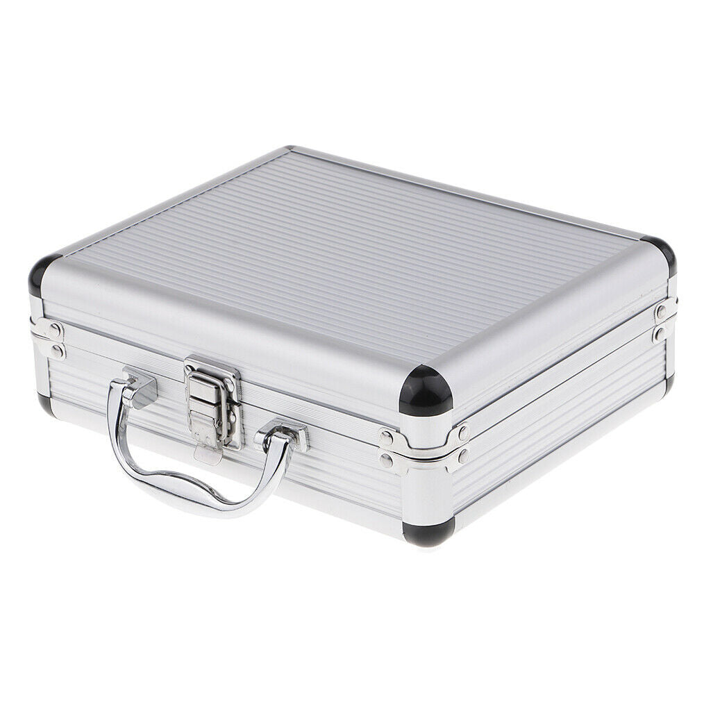 Aluminium Travel Tattoo Machine Train Case Carrying Box Organizer 22x18x8cm