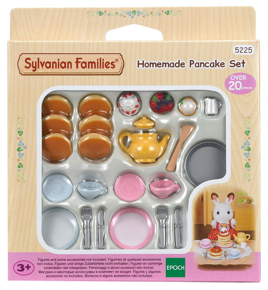 New! 5225 Sylvanian Families Homemade Pancake Set Over 25 Pcs Children Girls 3+