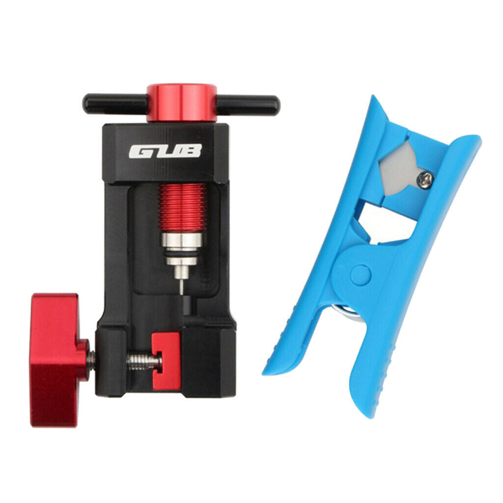Bike Hydraulic Disc Brake Hose Insert Tool & Hydraulic Hose Cutter Tool for