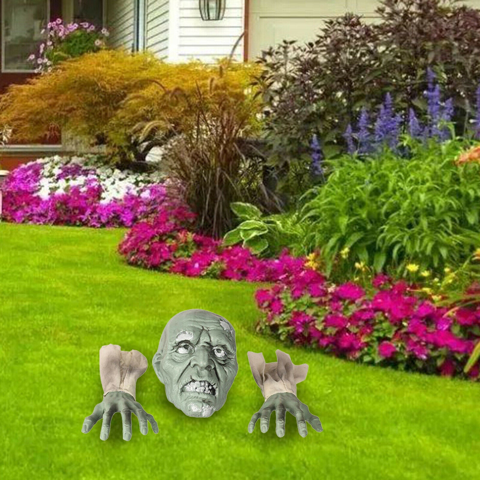 Lawn Zombie Decoration Garden Hands Ornament Yard Haunted Decor Sculpture