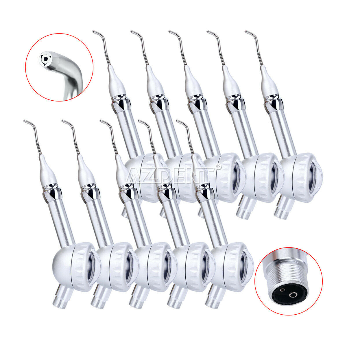 10 X OMATE Dental Teeth Air Polisher Polishing 2 Holes Anti-resorption Dentists