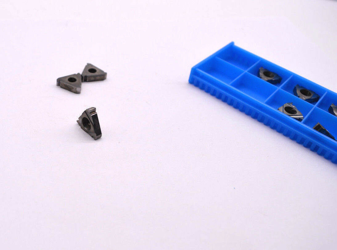 10Pcs T-Type Aluminum Machining Carbide Inserts Thread Inserts 16Er 2.5Iso Smk01