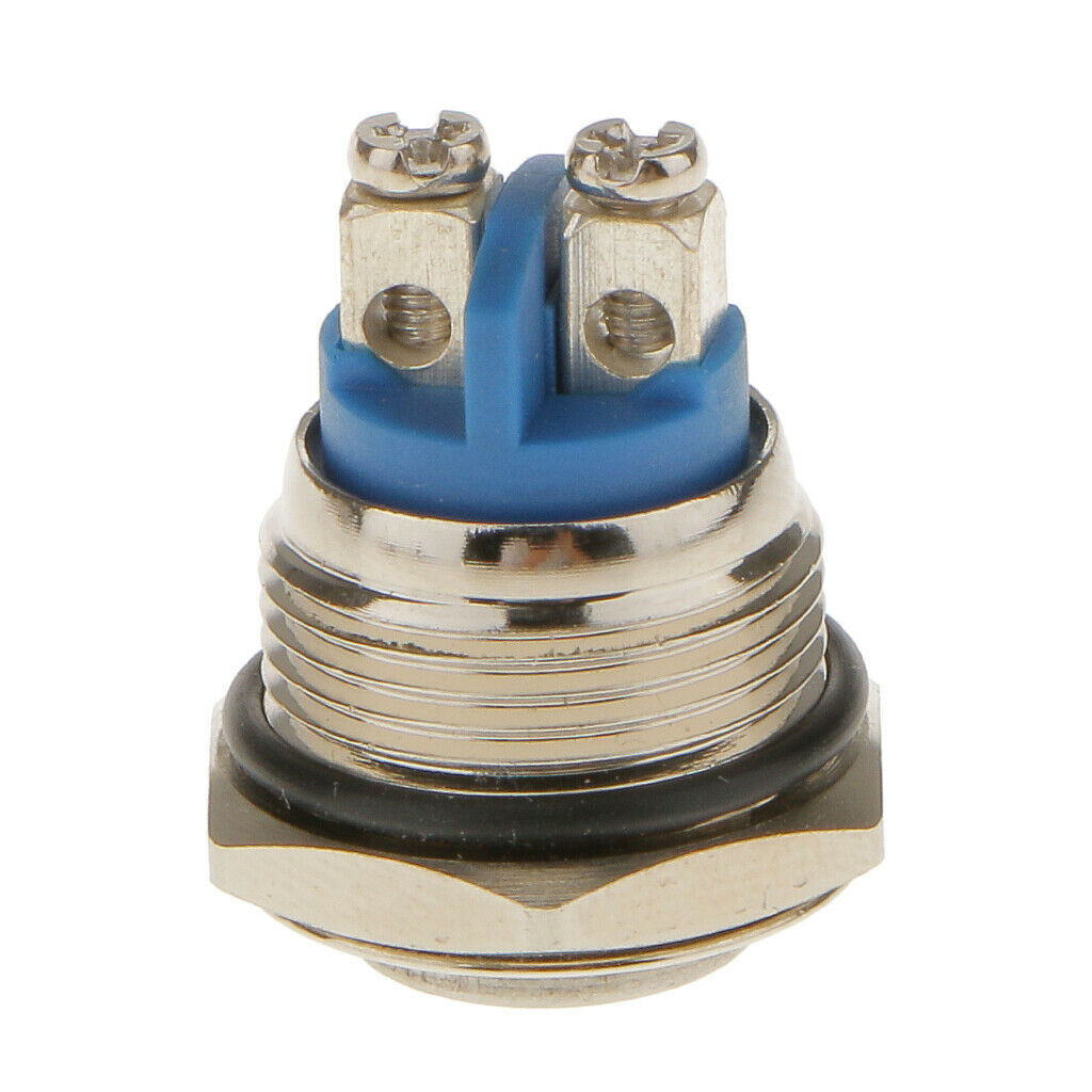 12V 16mm Car SPST Momentary Push Button Switch