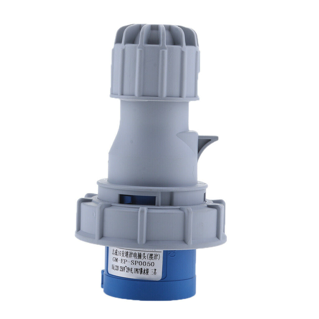 16A Industrial Male Electrical Plug 3Pin Socket 220-250V IP67
