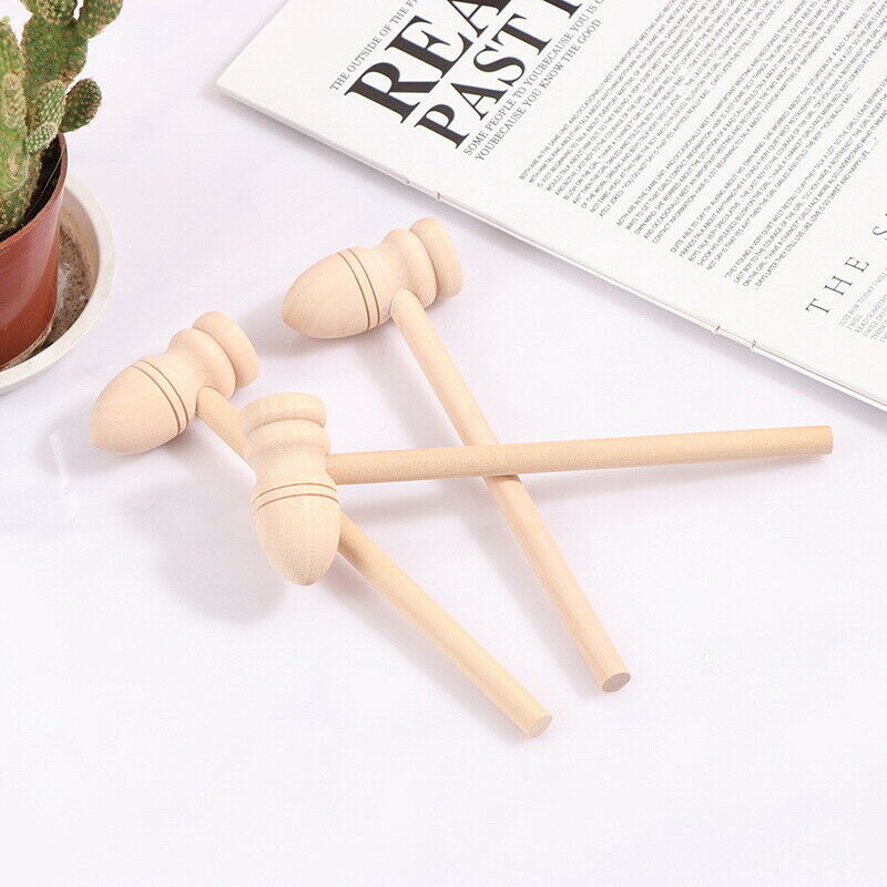 3Pcs Wooden Hammer Mallet Carving Tool Leather Craft Jewelry Making Hammer TBDA
