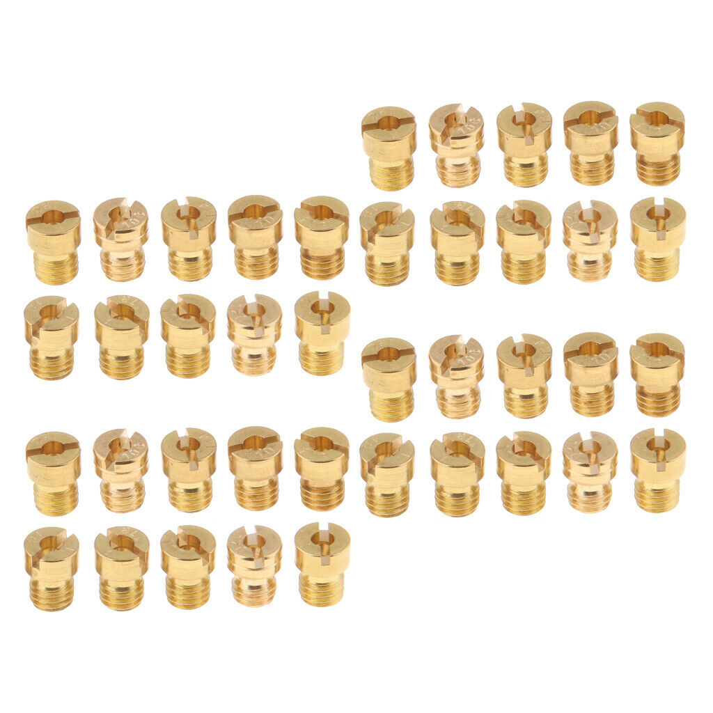 Set of 40 Carburetor Main Jet Parts Kit 108 115 116 118 124 for PWK FCR 8mm