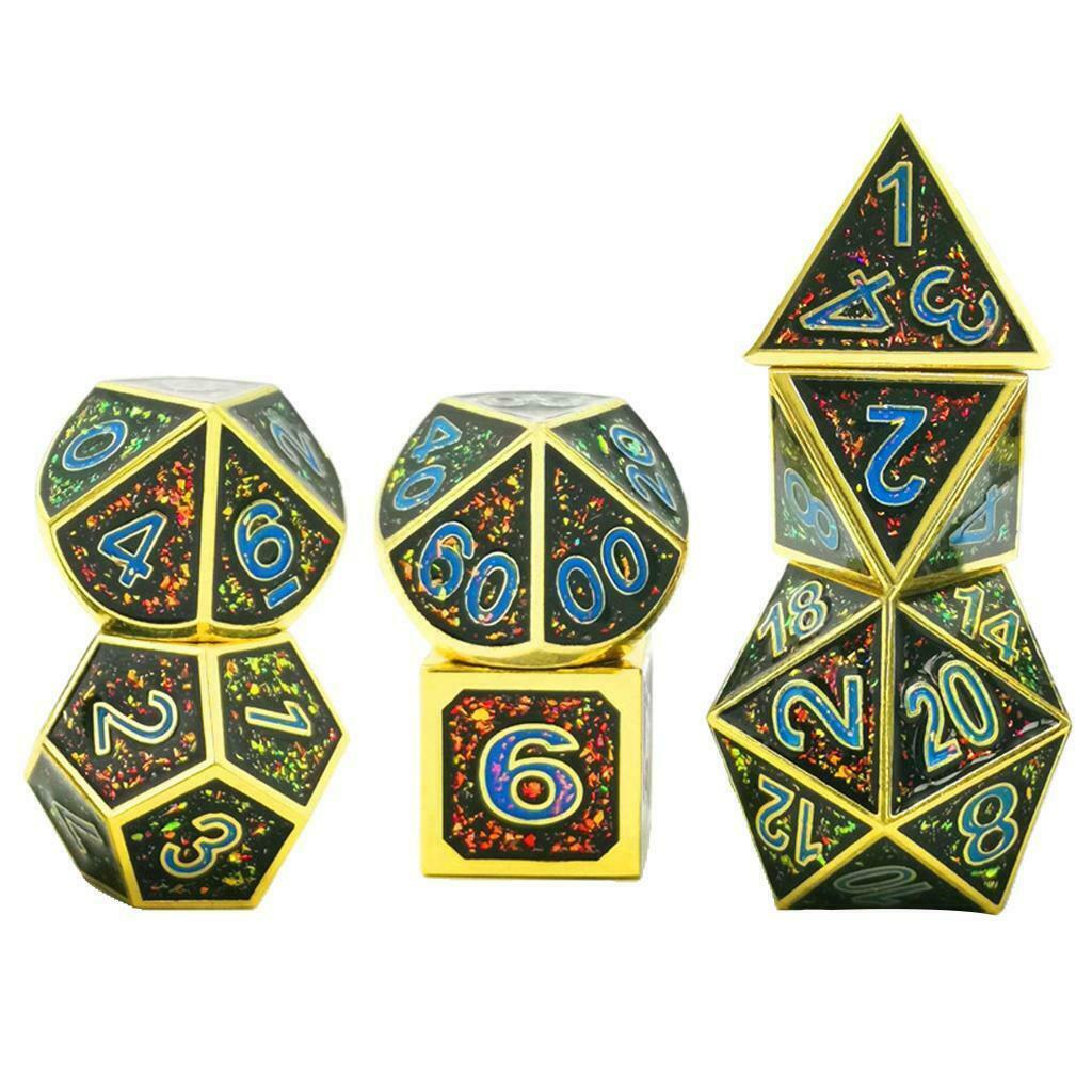 7PCS Multi Side Dice D4 D6 D8 D10 D12 D20 for Role Play Party Board Game #3