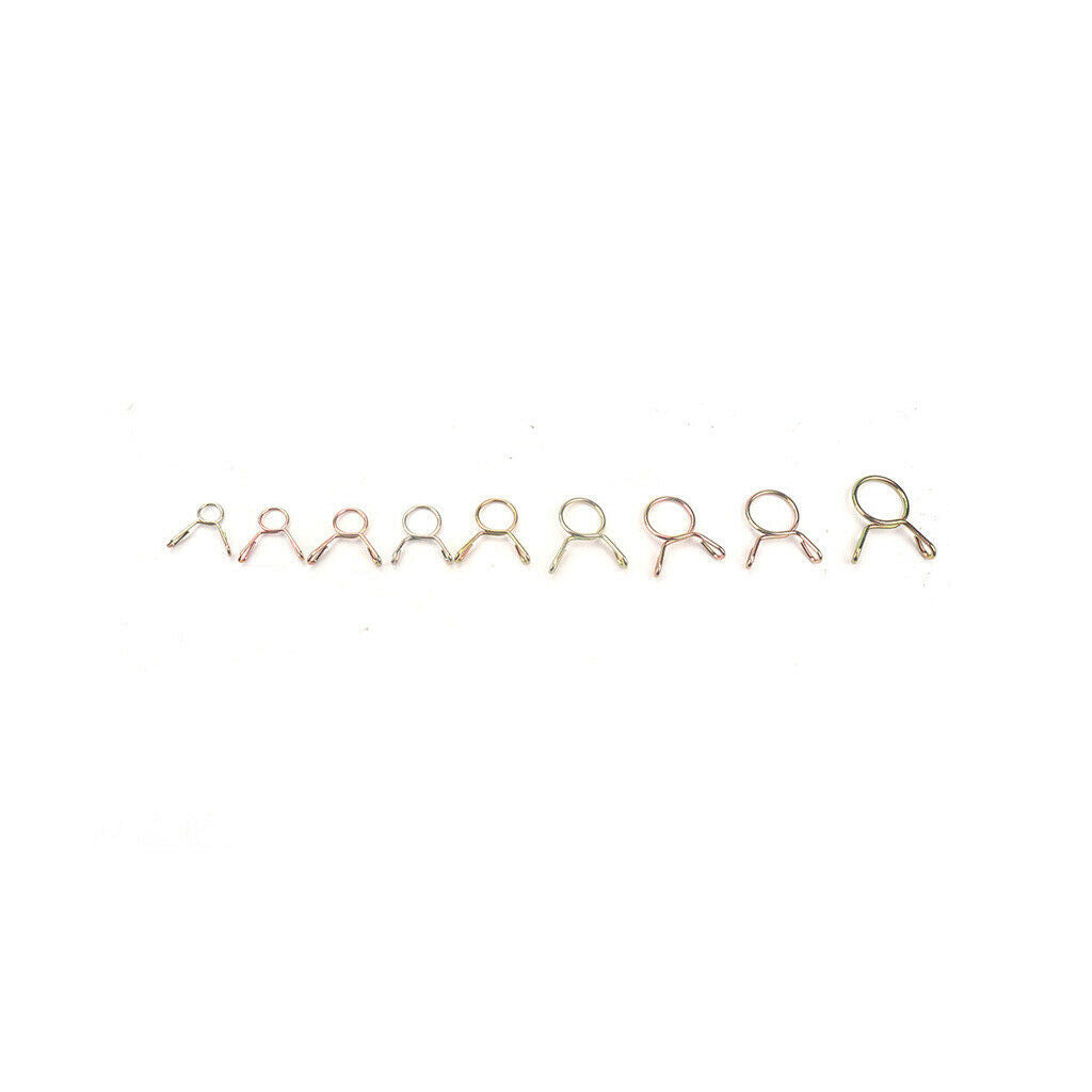 5mm-14mm Fuel Line Hose Tubing Spring Clip Fastener for Motorcycles Scooters
