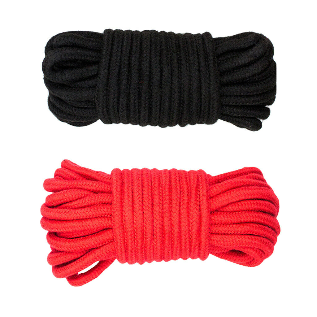 2pcs 32 Feet Cotton Cord Rope String Outdoor Multi-functional 6mm Diameter