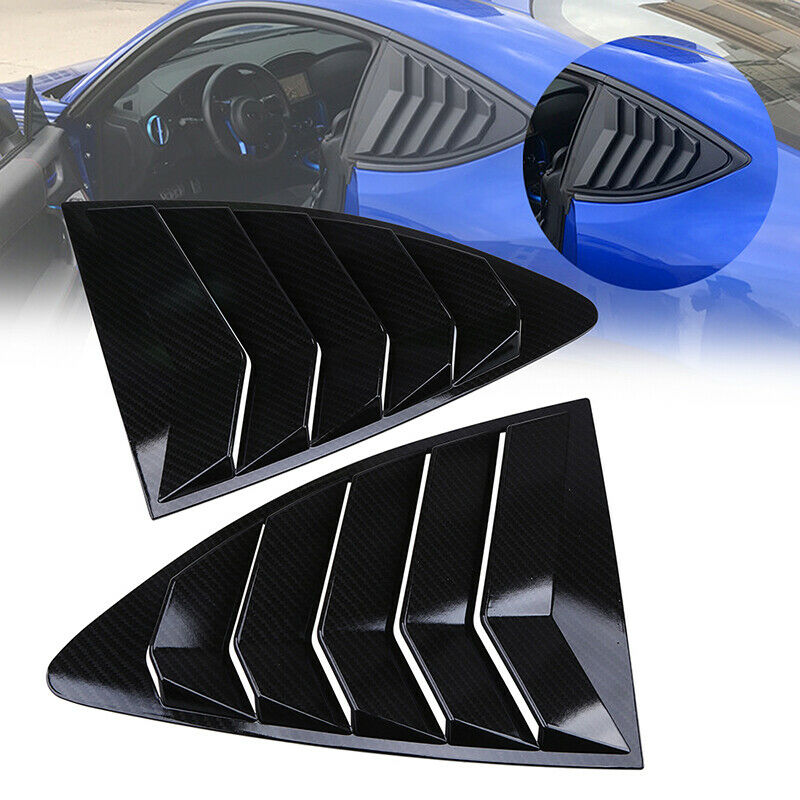 Fit Scion FR-S 2012-2016 Carbon Fiber Style Window Quarter Scoop Louver Cover