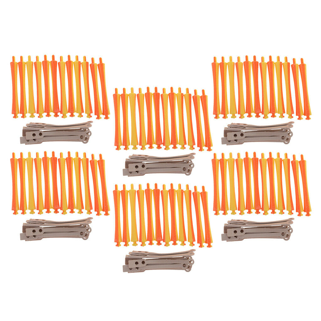 72pcs Perm Curling Rod Curlers Rollers Wave Hair Perming Long Hair Tools