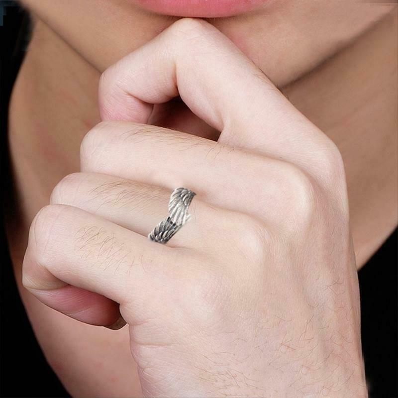Angel Wing Knuckles Rings Open for Women Girls Teens Charm Gifts Fashion Jewelry