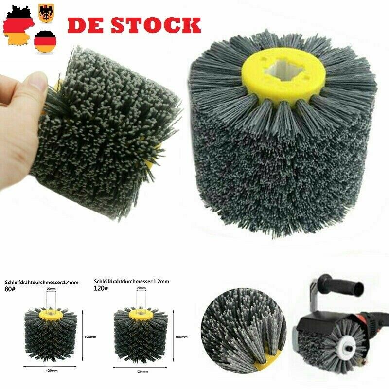 120mm Wire Drawing Wheel for Wood Floor/Furniture Paint Remove Tools 80 Grit
