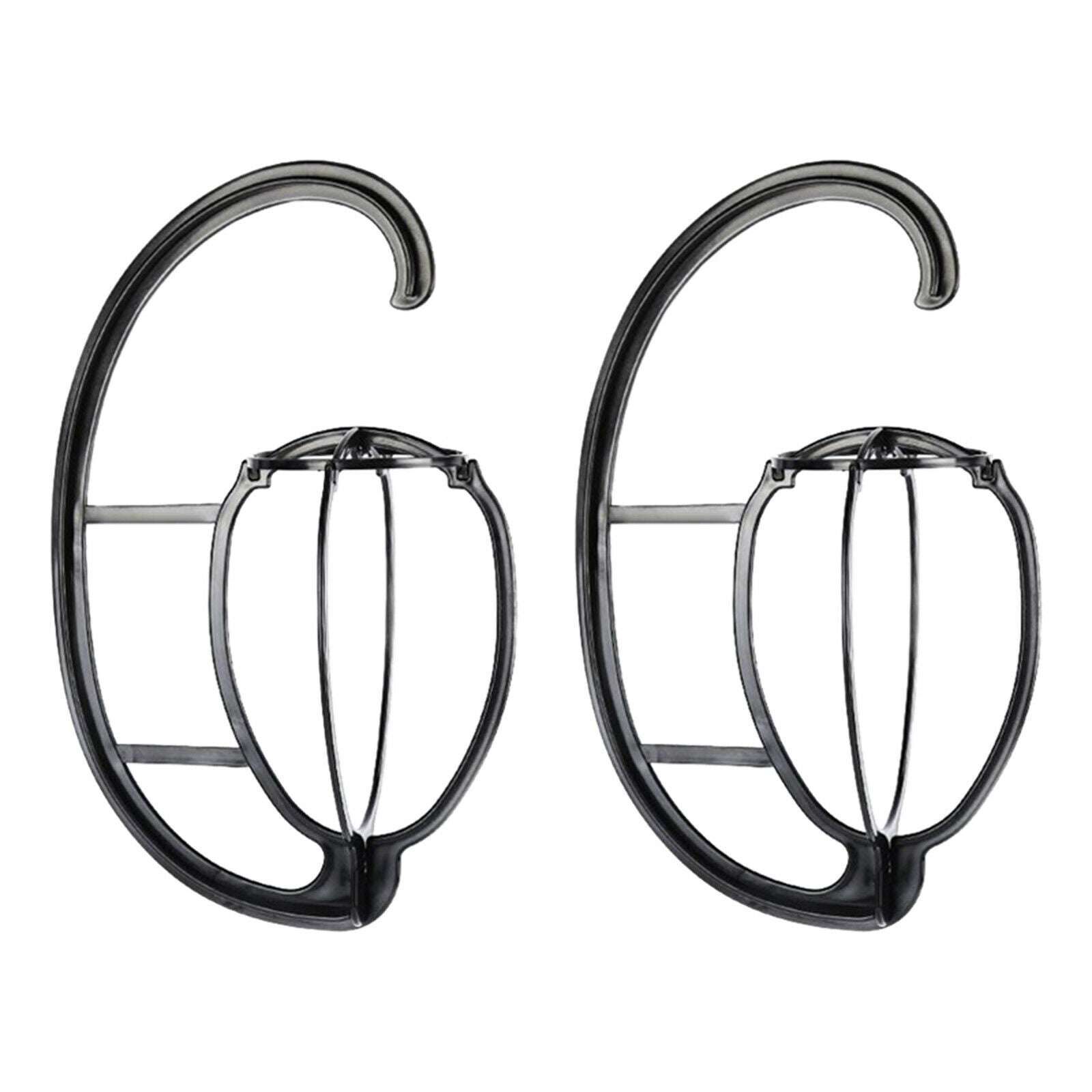 2Pcs Lightweight Wig Stand Holder-Portable Durable Plastic Folding Wig Holder