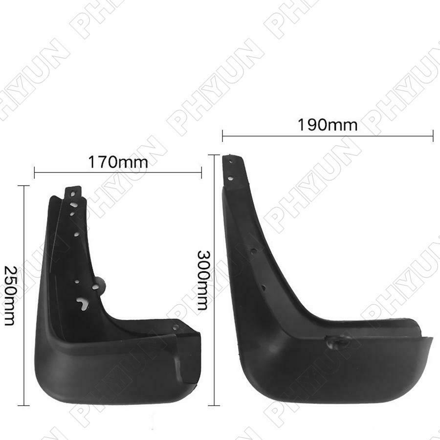 For 2011-2016 Hyundai Accent Mud Flaps Splash Guards Fender Body Kit Black 4Pcs