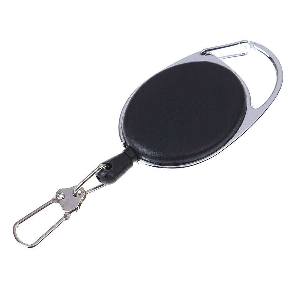 1 Pcs Recoil extendable key chain ring clip pull keyring retrac.l8
